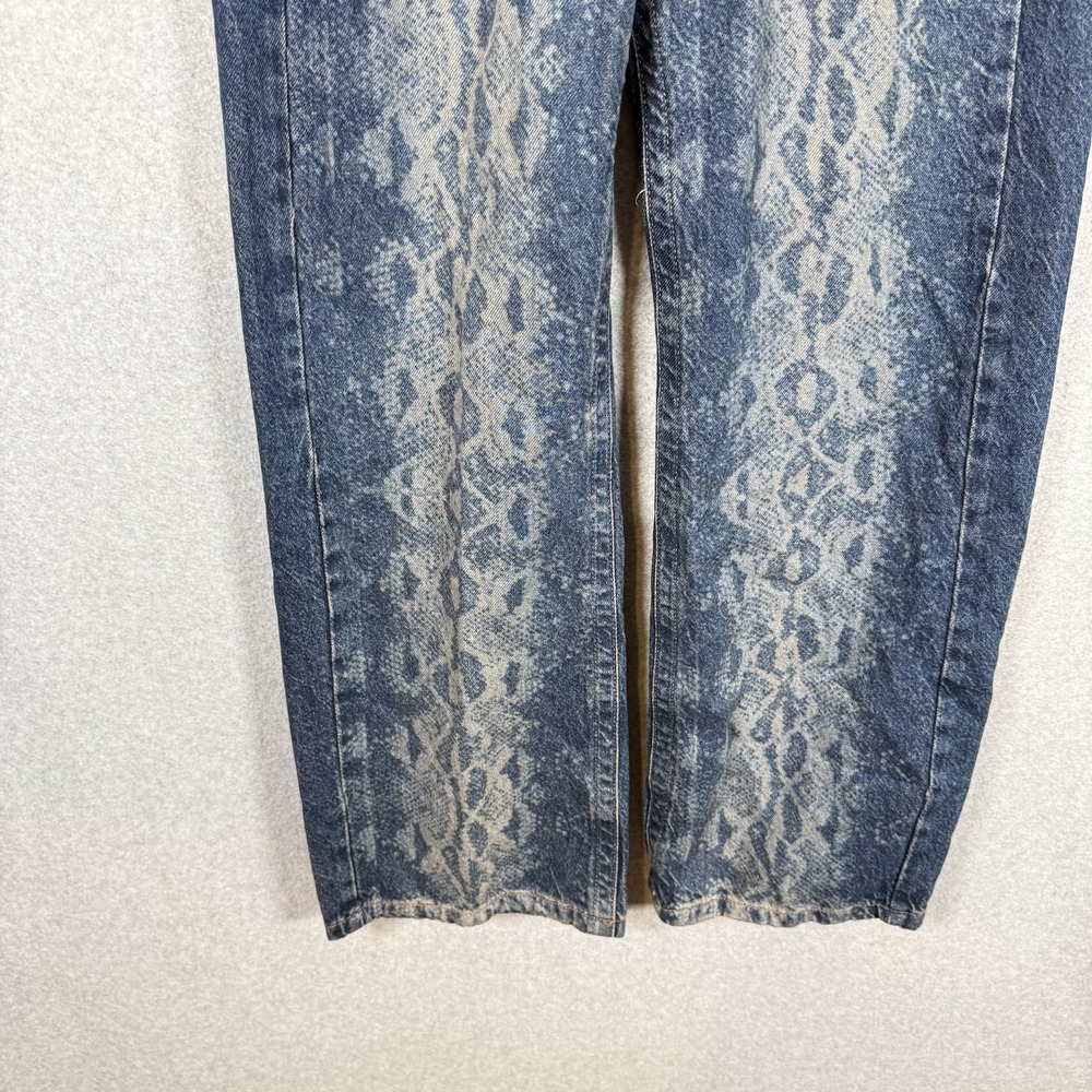 BDG women's snake print low rise Denim Jeans 26 oversized slouchy pants urban - Picture 3 of 10